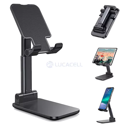 Suporte Para Celular E Tablet Ajustável Apoio Mesa